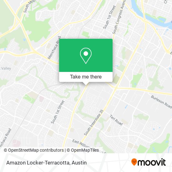 Mapa de Amazon Locker-Terracotta