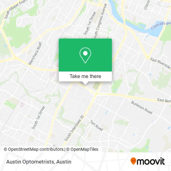 Austin Optometrists map
