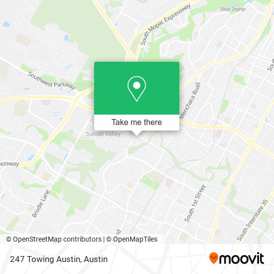 247 Towing Austin map