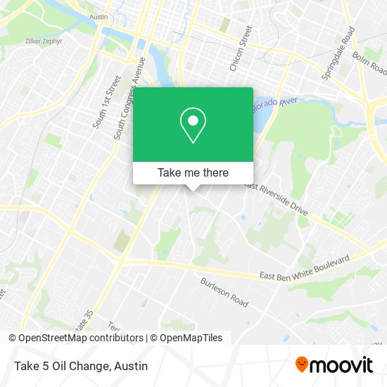 Take 5 Oil Change map