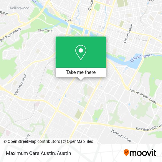 Maximum Cars Austin map