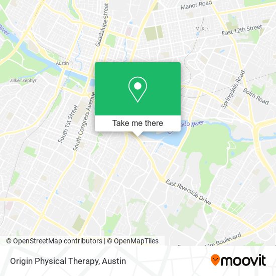 Mapa de Origin Physical Therapy