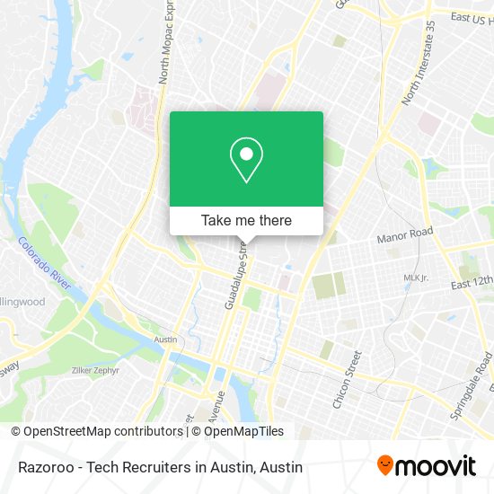 Razoroo - Tech Recruiters in Austin map