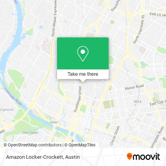Mapa de Amazon Locker-Crockett