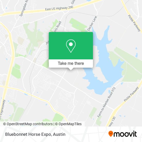 Bluebonnet Horse Expo map