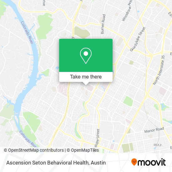 Mapa de Ascension Seton Behavioral Health