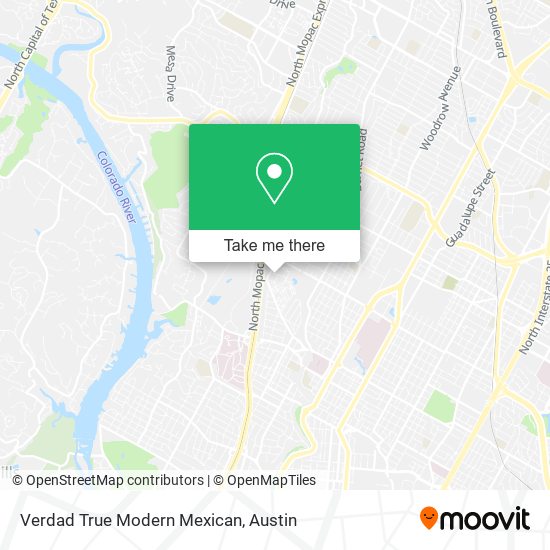 Mapa de Verdad True Modern Mexican