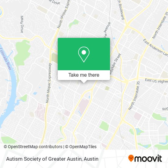 Autism Society of Greater Austin map