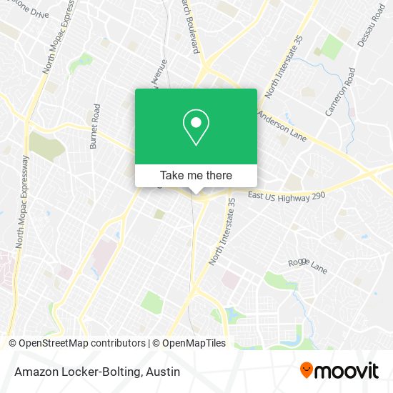 Mapa de Amazon Locker-Bolting