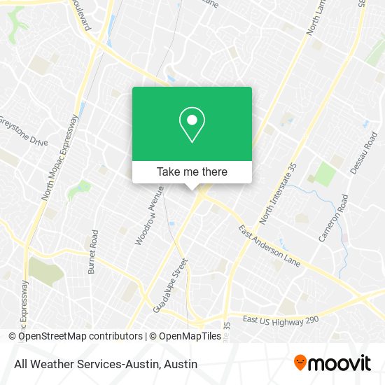All Weather Services-Austin map