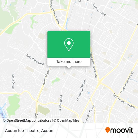 Austin Ice Theatre map