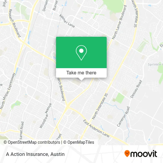 A Action Insurance map