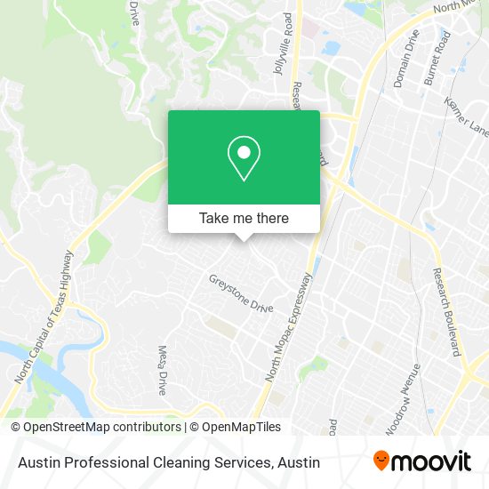 Mapa de Austin Professional Cleaning Services
