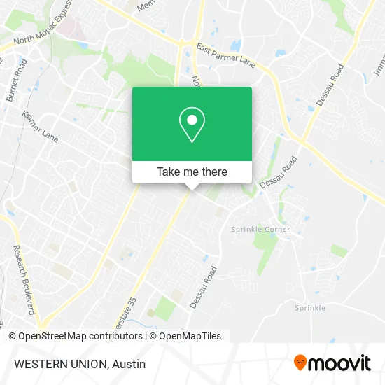 WESTERN UNION map
