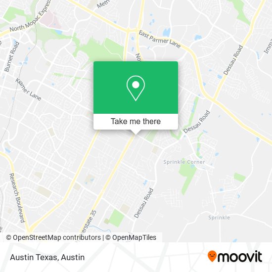 Mapa de Austin Texas