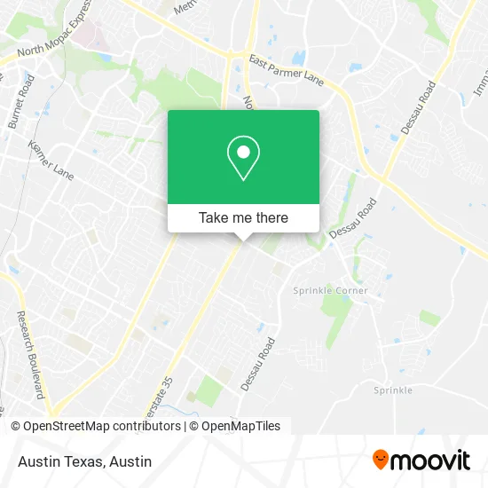 Austin Texas map
