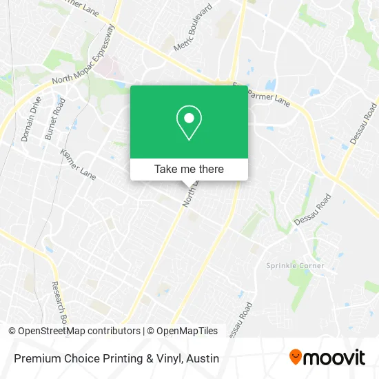 Premium Choice Printing & Vinyl map