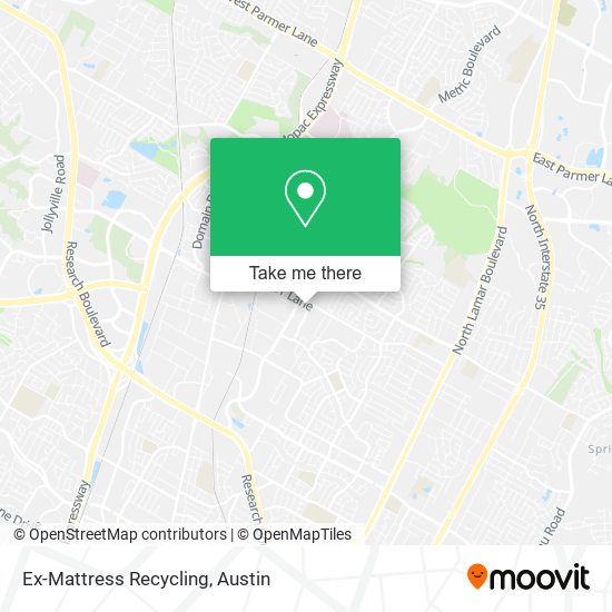 Ex-Mattress Recycling map