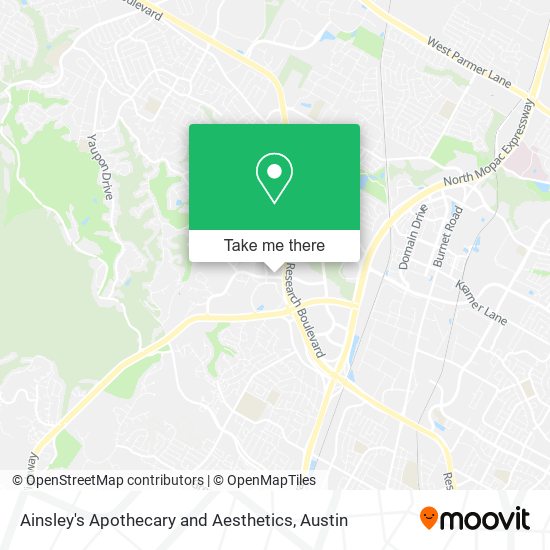 Mapa de Ainsley's Apothecary and Aesthetics