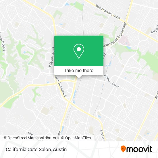 California Cuts Salon map
