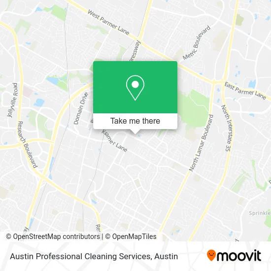 Austin Professional Cleaning Services map