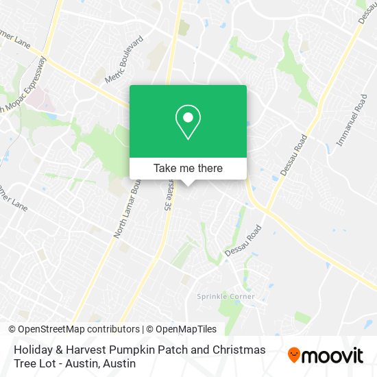 Holiday & Harvest Pumpkin Patch and Christmas Tree Lot - Austin map