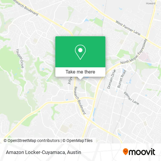 Amazon Locker-Cuyamaca map