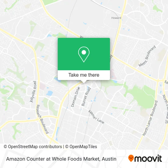 Amazon Counter at Whole Foods Market map