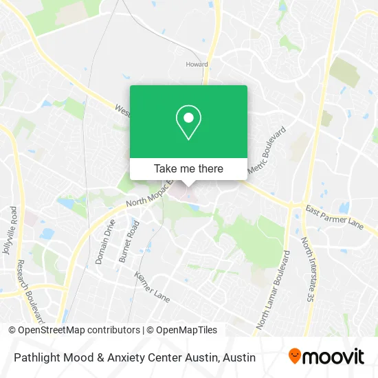 Pathlight Mood & Anxiety Center Austin map
