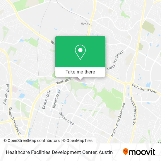 Healthcare Facilities Development Center map