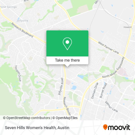 Seven Hills Women's Health map