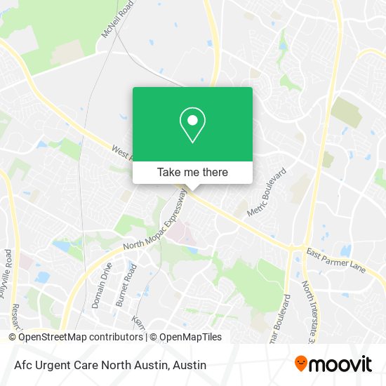 Mapa de Afc Urgent Care North Austin