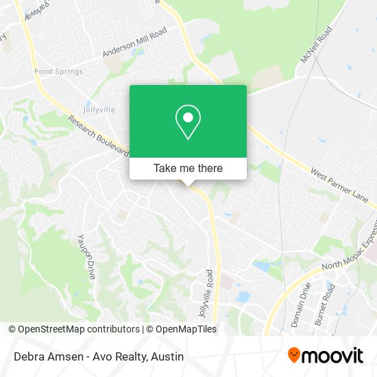 Debra Amsen - Avo Realty map