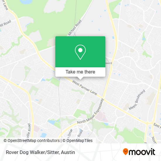Mapa de Rover Dog Walker/Sitter