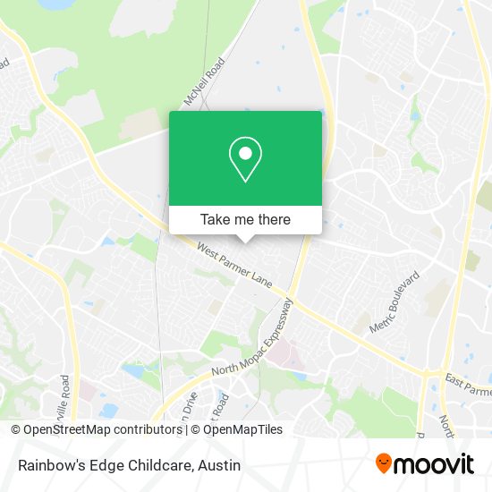 Rainbow's Edge Childcare map