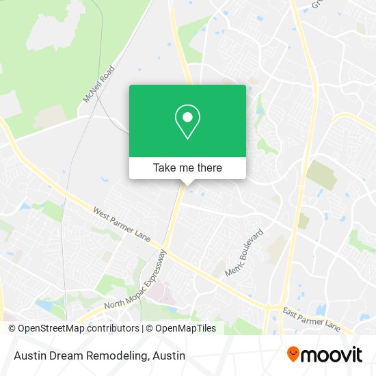 Mapa de Austin Dream Remodeling