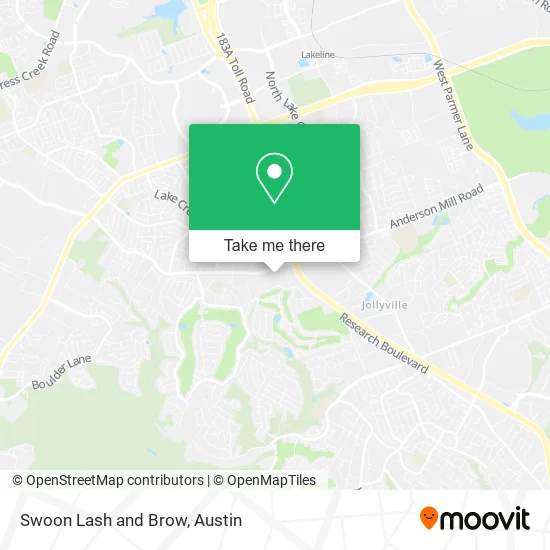 Swoon Lash and Brow map