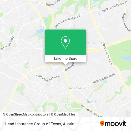Head Insurance Group of Texas map