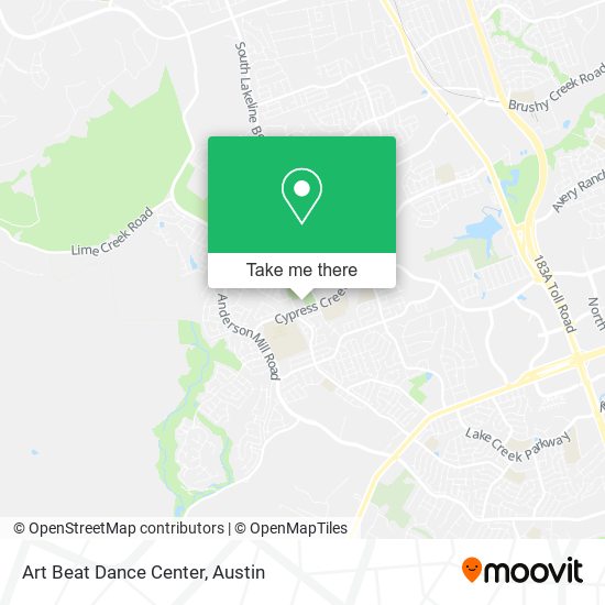 Art Beat Dance Center map