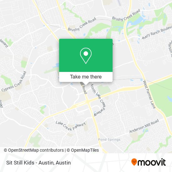 Sit Still Kids - Austin map