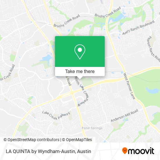 LA QUINTA by Wyndham-Austin map