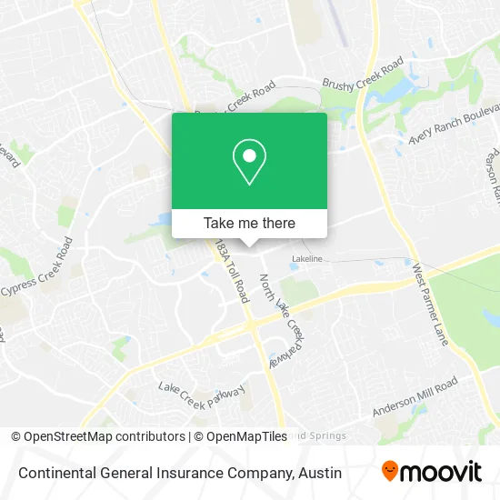 Continental General Insurance Company map