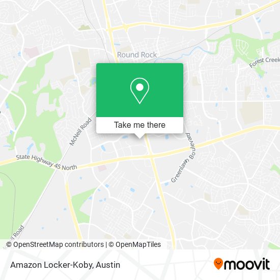 Mapa de Amazon Locker-Koby