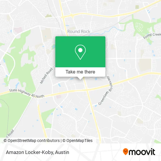 Amazon Locker-Koby map
