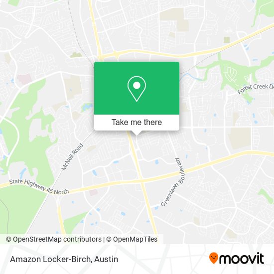 Amazon Locker-Birch map