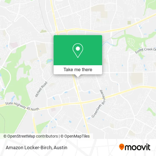 Amazon Locker-Birch map