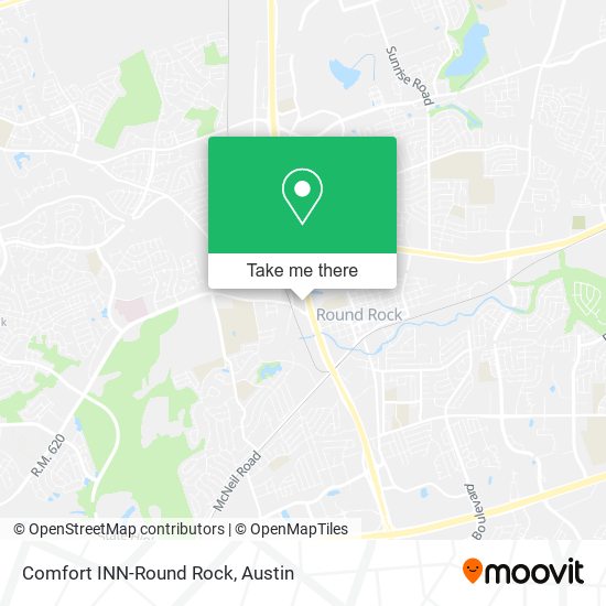Mapa de Comfort INN-Round Rock