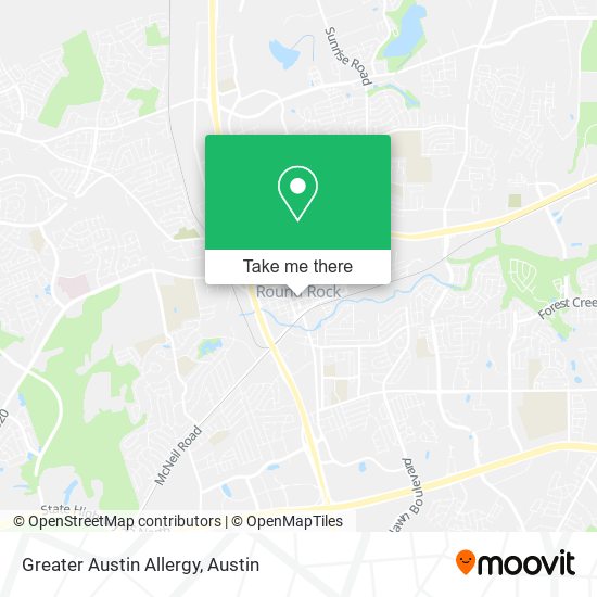 Mapa de Greater Austin Allergy