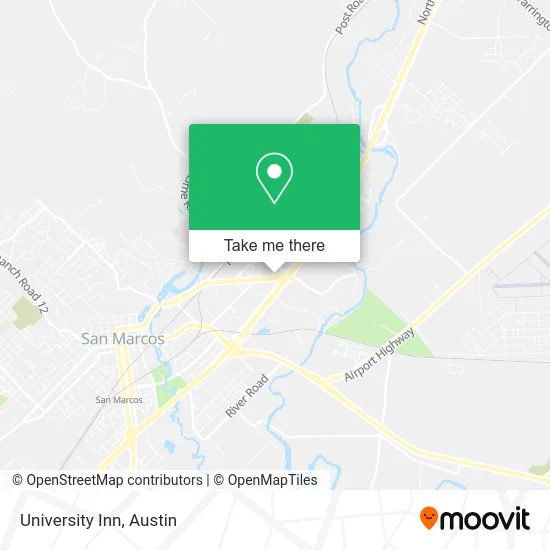 University Inn map
