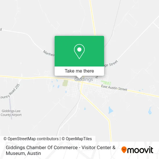 Giddings Chamber Of Commerce - Visitor Center & Museum map